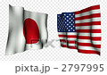 日本・アメリカ国旗 2797995