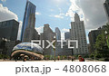 Cloud Gate Wide Pan with Downtown Chicago Skyline 4808068