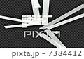 Title telop Composite cushion background Irregular center with alpha channel 7384412