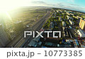 Construction site with crane  and highway shot from UAV quadcopter 10773385