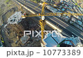 Construction site with crane shot from UAV quadcopter 10773389
