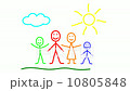 Animation of drawing family - father, mother and children 10805848