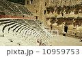 Panoramic view of an ancient amphitheater in Aspendos, Turkey 10959753
