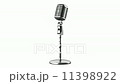 vintage microphone loop rotate on white background 11398922