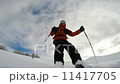 Skiing downhill in powder snow. Taken with Gopro 3 mounted directly on the ski tip. Skiing downhill in powder snow. Taken with Gopro 3 mounted directly on the ski tip. 11417705