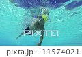 Super Slow Motion Man Swimming Underwater In Pool  11574021