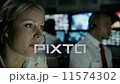 Security personnel working in system control room. 11574302
