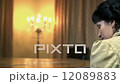 Baroquesqe dressed mistress turnes around and gives a wink 12089883