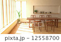 陽だまりのウッディナチュラルなダイニング　水平移動 12558700