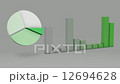 Green Pie Chart Bar Statistic 3D Loop 12694628