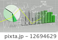World Map Statistic Data Graph Green Loop Finance Background 12694629
