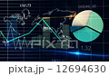 World Map Statistic Data Graph Dark Blue Loop Finance Background 12694630