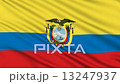 Ecuadorian Flag, with real structure of a fabric 13247937