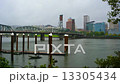 Portland, Oregon Waterfront during Stormy Fall Day Time Lapse 13305434