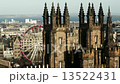 Edinburgh Cityscape with The Assembly Hall and Christmas Market in Scotland, United Kingdom 13522431