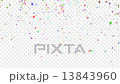 紙吹雪 背景　合成用　アルファチャンネル付き 13843960