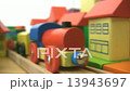 Toy Train in Brick Town 13943697