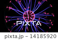 Plasma ball with moving energy rays inside on black background. Seamlessly looping timelapse 14185920