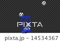 サッカーボールとかご 14534367