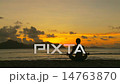 meditation at sunset 14763870