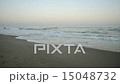 Sunset at the beach with clear sky 15048732