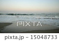 Sunset at the beach with clear sky 15048733