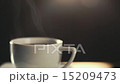 HD video of coffee cup with steam rising  15209473