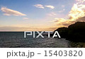 Timelapse of coast or shore of ocean at sunset 15403820