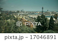 Barcelona skyline in day light with the aerial tra 17046891
