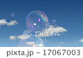 Soap Bubbles bursting on sky background 17067003