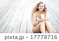 Cutie sings.Happy young woman with music headphone 17778716