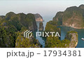 Thailand sea aerial limestone rocks 17934381