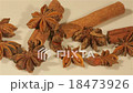 Macro view of cinnamon and anise spices 18473926