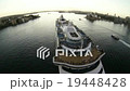 Sydney bay with Sydney opera and flowing boat 19448428