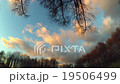 Rapid movement of the clouds at sunset 19506499