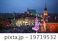 Old Town of Warsaw in Poland by Night at Christmas 19719532