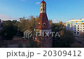 fly above old tower of Simonov Monastery in Moscow 20309412
