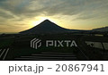 開聞岳　夕日 20867941