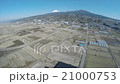〔空撮〕静岡側からの富士山と新幹線 21000753