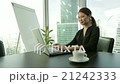young Asian Business woman at office with laptop 21242333