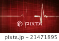 red background EKG electrocardiogram 21471895
