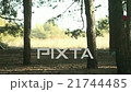 woman running on forest track in a sunny day,  sid 21744485