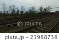 Railway lines during cloudy day 21988738