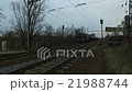 Freight train is passing through the country 21988744
