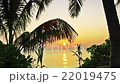 Beautiful sunset on a tropical island 22019475