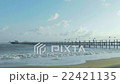 Wooden jetty on tropical beach 22421135