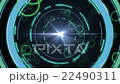Blue abstract lines and circles animation 22490311