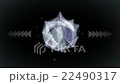 abstract geometrical form flat animation on dark 22490317