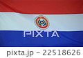 Slowmotion real textile Flag of Paraguay 22518626