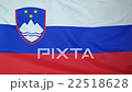 Slowmotion real textile Flag of Slovenia 22518628